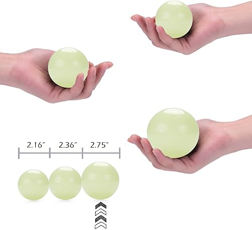 Miniatura 7 de PlayMaty Pelotas de plástico sin ftalatos y BPA de 2.75 pulgadas, a prueba de aplastamiento, juguete divertido con bolsa de almacenamiento para