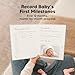 Baby Memory Book for Girls, Boys - 66 Pages Hardcover First 5 Years Newborn Journal, Milestone Baby Book Keepsake for New Parents, Minimalist Gifts, Milestone Photo Album, Gender Neutral (Sky Blue)