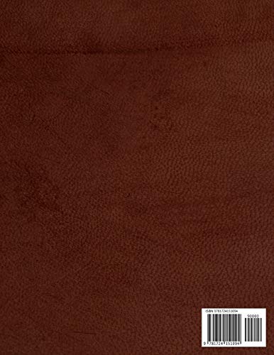 Notebook: Textured Leather Style Softcover Executive Notebook with Gold Lettering 150 College-Ruled