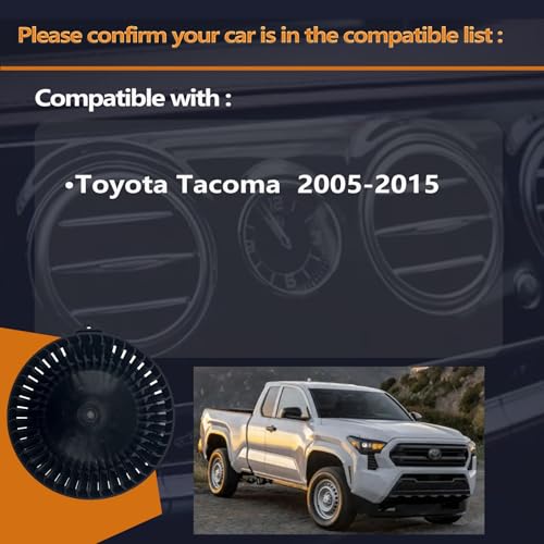 Image of HVAC A /C Heater Blower Motor Compatible with Tacoma 2005-2015 - Replace# 87103-04043,PM9297