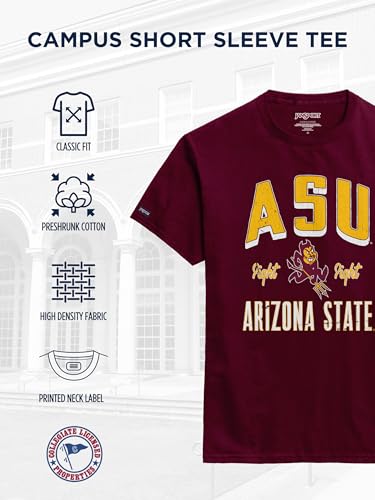 Image of JanSport NCAA Officially Licensed Campus Short Sleeve T Shirt for Men, Soft & Breathable Pre-Shrunk Cotton Crewneck T Shirt