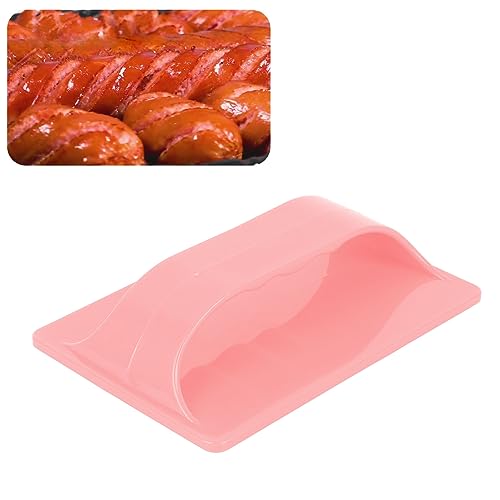 GOTOTOP Hot Dog Slicer, Hot Dogs Cutter Tool Outdoor Camping Barbecue Artifact for Picnics Barbecues (Pink one)