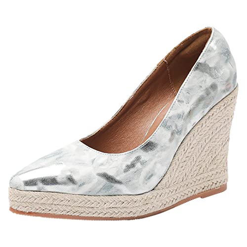 Espadrilles compensées femme : chaussures été bout pointu confortables et mode