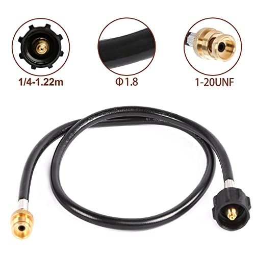 Qulimetal 5 Feet Propane Adapter Hose And Portable Table Top Griddle, 17 Inch Propane Gas Flat Top Grill With Hood, 15,000 Btus Camping Grill With Carry Bag #TOP6