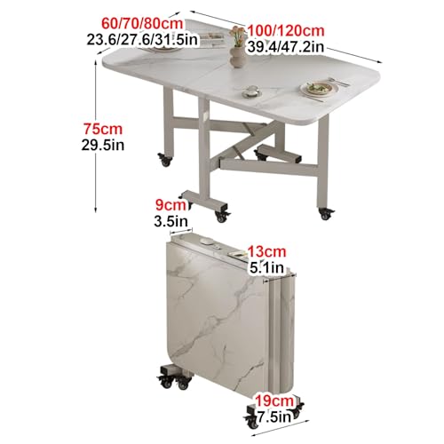 Table pliable en bois pour salle à manger et petits espaces - 2