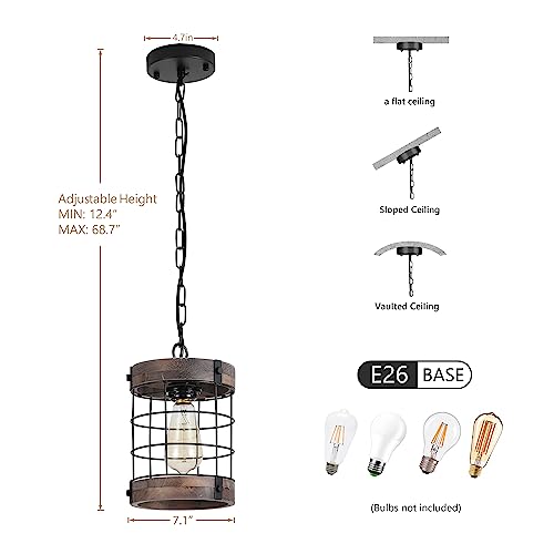 LamQee-1-Lights-Rustic-Farmhouse-Pendant-Light-Fixtures-for-Kitchen-Island-Wood-Hanging-Ceiling-Lights-Dining-Room-Over-Table-Wooden-Pendant-Lighting-Over-Sink-Entryway-Foyer-Hallway-7-Inch LamQee 1 Lights Rustic Farmhouse Pendant Light Fixtures for Kitchen Island Wood Hanging Ceiling Lights Dining Room Over Table Wooden Pendant Lighting Over Sink Entryway Foyer Hallway 7 Inch