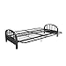 DHP Durable Metal Grey Futon Couch Bed Frame