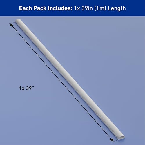 image for D-Line Cable Raceway On-Wall Cord Cover | 1D3015W | Surface Mount Elec