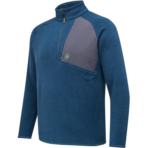 Image of Beretta Men's Abisko Half Zip Thermal Fleece Jacket | Warm, lightweight, breathable, casual outdoor knitted coat, for hunting & hiking