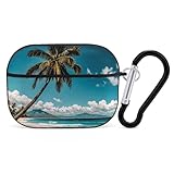 Protection complète : l'étui pour écouteurs Palm Tree Hawaii Beach est fabriqué en polycarbonate rigide de haute qualité, offrant une protection complète contre les traces de doigts, les chutes, les rayures et les chocs, sans ajouter de volume à l'étui de chargement