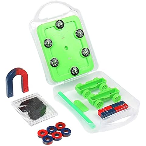 CUSROS Physics Science Magnets Kit,Magnet Experiment Kit Good Conductivity Improve Hands-on Ability ABS Electromagnet Experiment Science Toys for Middle School Physics A Cover