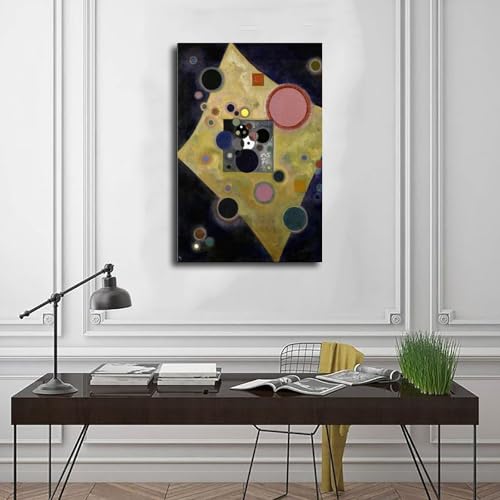 Impression sur toile Wassily Kandinsky Bauhaus tableau abstrait 40x61 cm