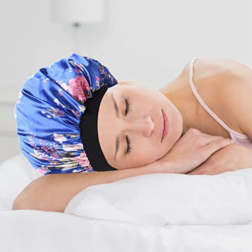 Bonnet-Cheveux-Nuit-4-Pcs-Bonnets-de-Nuit-Peuvent-Empecher-les-Cheveux-de-Tomber-sur-le-Lit-Bonnet-de-Nuit-Satin-Utilise-des-Elastiques-Larges-et-ne-Causera-pas-dinconfort-a-la-Tete-4-Modeles