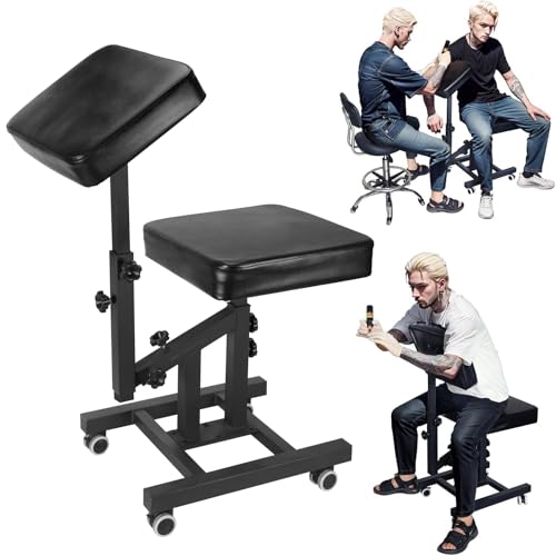 Third Generation Upgraded Tattoo Armchair Multi-Function Tattoo Chair for customers Adjustable Tattoo Equipment with armrest Brackets and Wheels