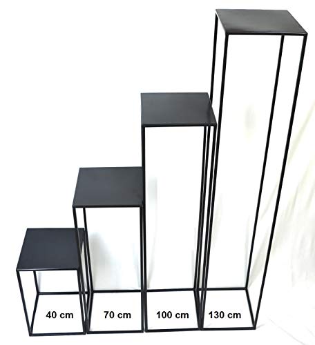 DIXIE STORE fioriera | Aiuola Loft 363 in metallo Supporto per piante | Supporto per piante fantasioso | Per l'arredamento di interni ed esterni ottima impressione argento