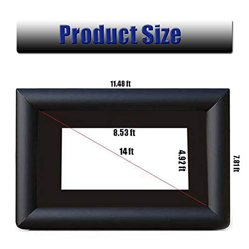 Pantalla inflable exterior para proyector 14 pulgadas miniatura 5