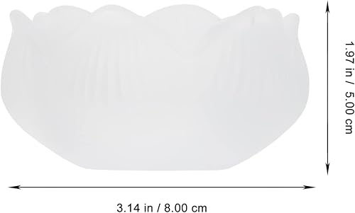 Miniatura 42 de BESPORTBLE 2 portavelas de cristal de loto – Portavelas de cristal decorativo para decoración del hogar, votiva, boda y luz nocturna