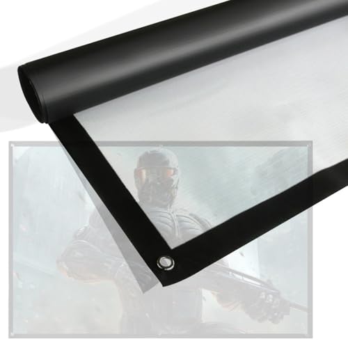 Pantalla de proyector manual 100 pulgadas 4:3 blanca miniatura 1