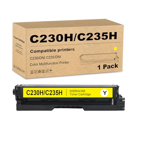 Toner C235 jaune pour Xerox C235DNI idéal pour les impressions de rapports de bureau