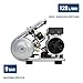 HYUNDAI Silent Kompressor SAC75008IC | 8L Kessel innen beschichtet | 0.75kW, 9bar | Ansaugleistung 128 L/Min | Luftkompressor leise, ölfrei | 2 Anschlüsse | Flüsterkompressor, Compressor flüsterleise