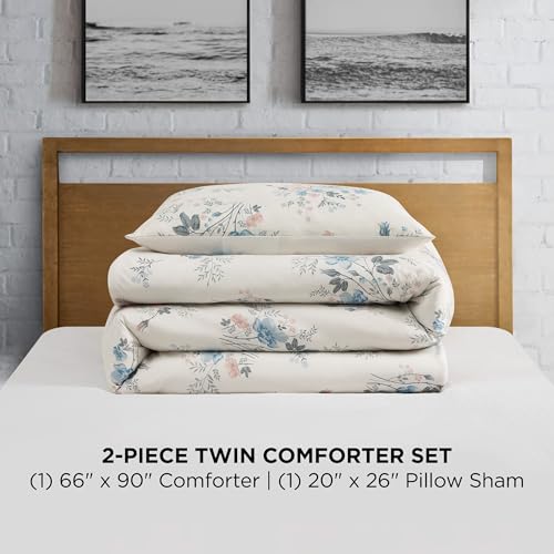 Lucky Brand Clarie Floral Comforter Set - Twin/Twin XL Size - 2 Piece Luxurious Bedding Ensemble