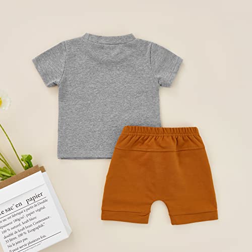 KameyouForever Baby Boy Summer Outfits Baby Boys Clothes Sets Short Sleeve Letter Print T-Shirt Tops Shorts Sets Baby Boy Clothing - Image 4