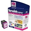 VersaInk-Nano 67 CS Tri-Color Ink Cartridge - Compatible with HP 67 Tri-Color