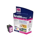 VersaInk-Nano 67 CS Tri-Color Ink Cartridge - Compatible with HP 67 Tri-Color