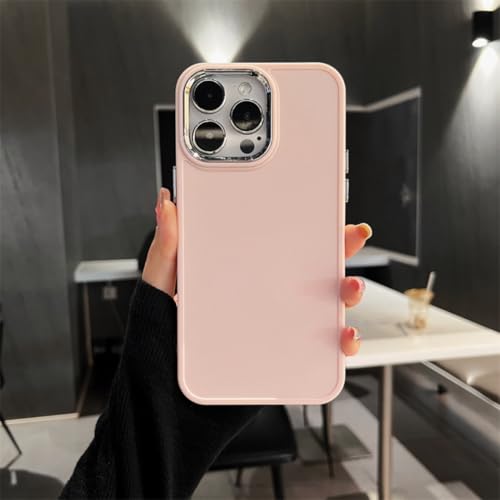 Coque de téléphone silicone souple antichoc iPhone 15 Pro Max rose