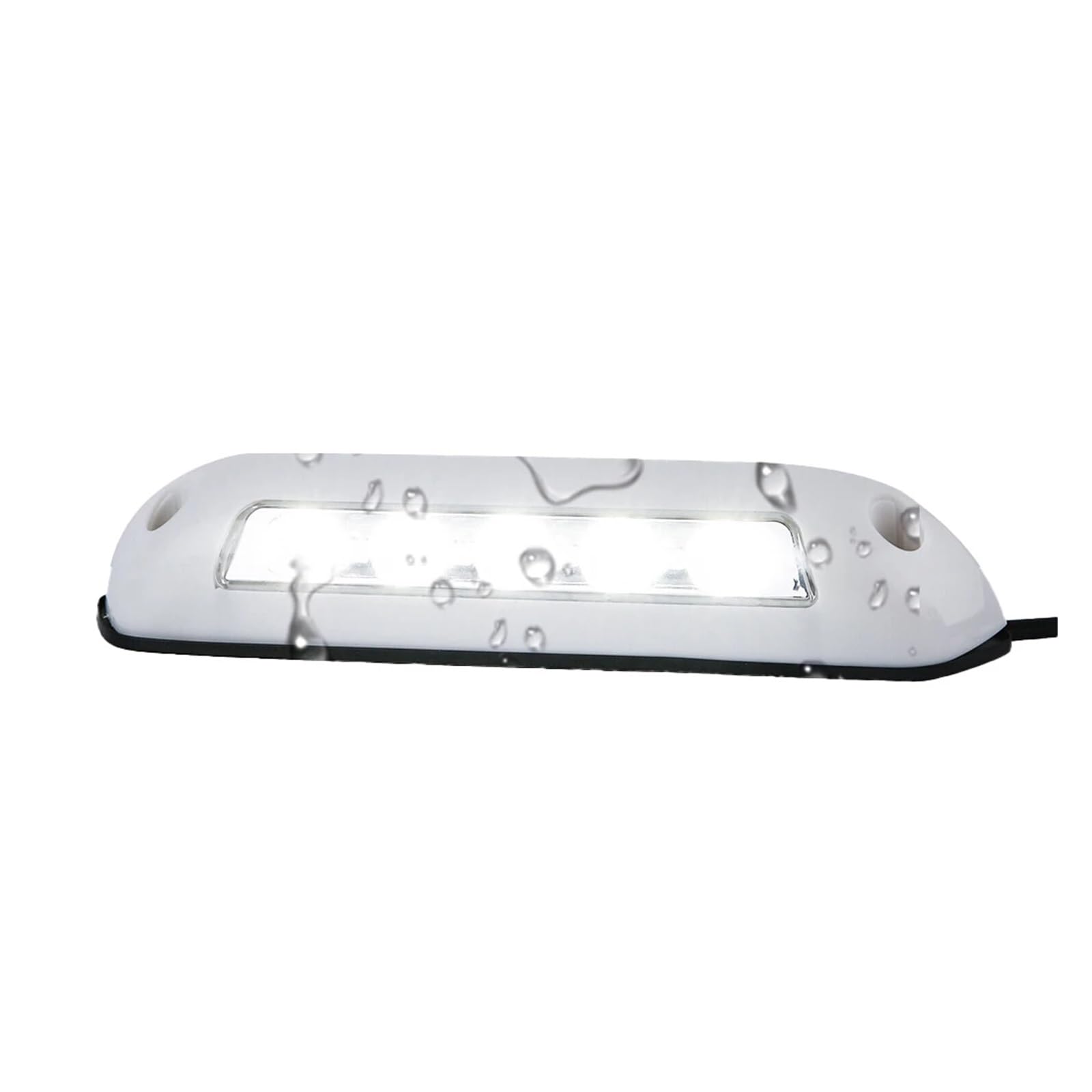 Akcesoria do 2 Szt. 12 V Lampa Ścienna Do Przyczep Kempingowych 8 W Wodoodporny Wyświetlacz Zewnętrzny RV Van Szerokie Światło Na kemping, wędrówki, podróże(Black)