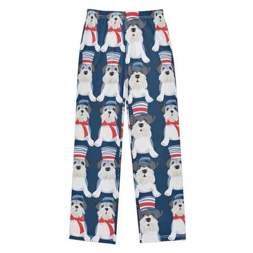 ZZXXB Sailor Terrier Dog Boys Long Pants Soft Trousers Elastic Waist Kids Lounge Bottoms with Pockets S-XL