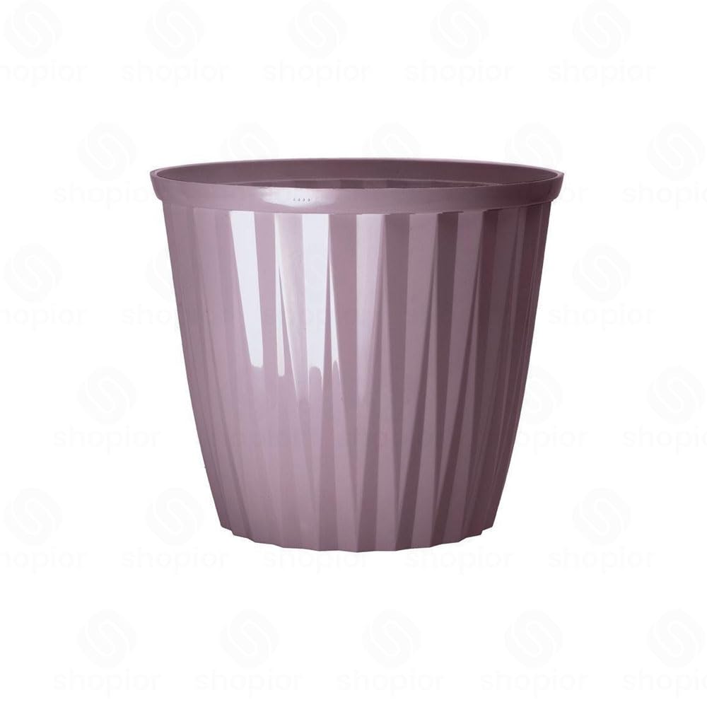 Rodeo Geometric Plastic Plant Pots & Planter – Indoor Outdoor, Lightweight Hanging Baskets, Bowls, Round & Square | Modern Faceted Flower Pot, Decorative Houseplant (30cm Planter-Purple Haze-Pack 1)