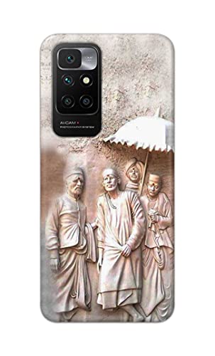 Image of Printed Hard Back Cover Case for Mi Redmi 10 Prime Back Cover (Sai Baba) -1803