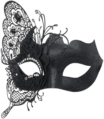 Coddsmz Mysterious Venetian Butterfly Lady Masquerade Halloween Party Mask Evening Prom Ball Mask Bar Costumes Accessory
