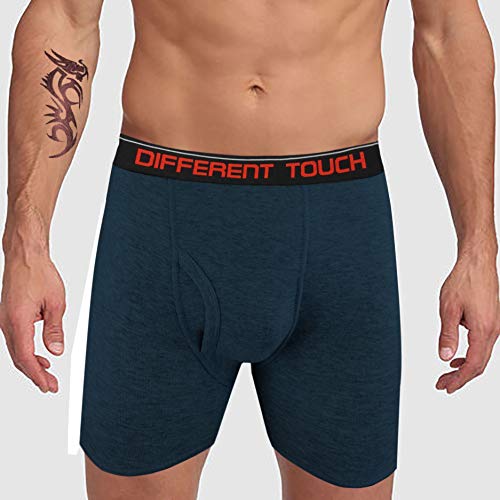6 Men's Big and Tall USA Classic Design ComfortFlex Waistband Long Length Boxer Briefs Underwear3