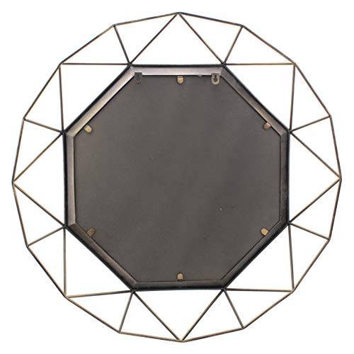 Stonebriar Sb-6137A Gold Geometric Wall Mirror, 30 X 30 #TOP3