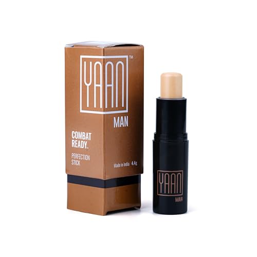 YAAN MAN Natural Concealer For All Skin Type For Men (Light Shade), 4.4G|Erase Dark Circles, Scars, Pigmentation| Perfection Stick For Perfect Skin, Medium Coverage|With Shea Butter And Vitamin E