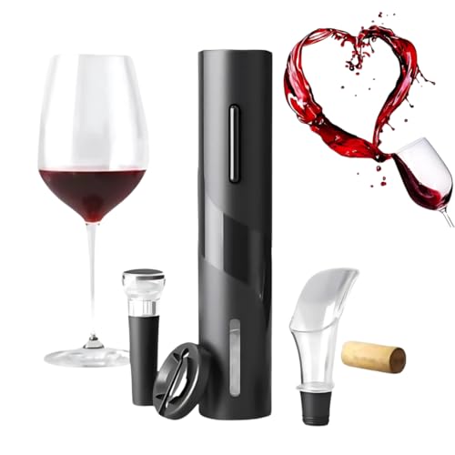 Transforme o Ritual de Abrir Vinhos com Elegância e Praticidade 5 Abridor De Vinho Elétrico a pilha Saca Rolhas Automático 4 em 1 k...