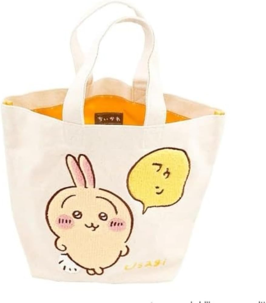 Amazon | [SOLLENT] ちいかわじいかわ 刺繍 トートバッグ