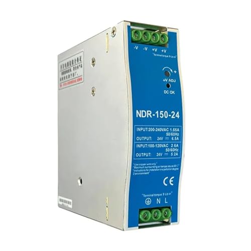 Alimentation rail DIN 24V NDR150W haute performance pour automatisme stable