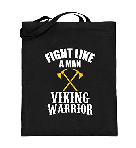 Sac en toile de jute Viking Warrior grand cabas de courses résistant à longues anses