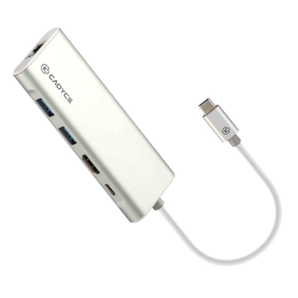 See full amazon price history chart for Cadyce USB-C to 2xUSB 3.0/ GiGABIT ETHERNET/HDMI (4K)/ Adapter with USB-C Female for Data and Charging (Silver) Cadyce USB-C to 2xUSB 3.0/ GiGABIT ETHERNET/HDMI (4K)/ Adapter with USB-C Female for Data and Charging (Silver) (B07JLXGJNL) Amazon Price History, Amazon Price Tracker