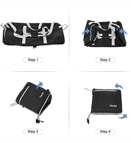 Sucipi Travel Duffle Bag for Men and Women 80L Foldable Overnight Bag Duffle Bag for travel with Shoes Compartment,Black 5 Sucipi Travel Duffle Bag for Men and Women 80L Foldable Overnight Bag Duffle Bag for travel with Shoes Compartment,Black