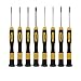 Produktbild NOREX Präzisionsschraubendreher Set magnetisch | Schlitz Kreuz Mini Schraubendreher Set | Feinmechaniker kleine Schraubenzieher Set, Gelb/Schwarz