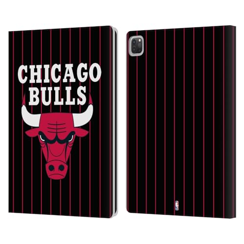 Protection en cuir fines rayures Chicago Bulls pour tablette Apple iPad Pro 12.9