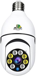 Smart data Câmera ip lâmpada câmera 1080p hd panorâmica sem fio de segurança em casa wi fi cctv fisheye lâmpada câmera Yoosee graus segurança em casa Yoosee