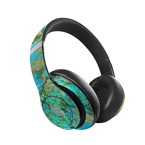 Image of MightySkins Skin Compatible with Beats Studio Pro - Teal Marble | Protective, Durable, and Unique Vinyl Decal wrap Cover | Easy to Apply, Remove, and Change Styles