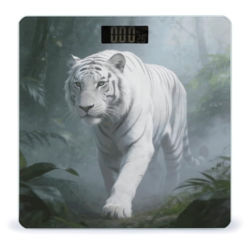 Báscula Digital de Baño con Plataforma de Vidrio Templado