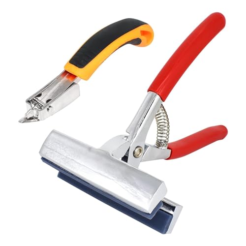 Luejnbogty Duty Canvas Pliers and Staple Remover Kit Stainless Steel Anti- Canvas Stretching Pliers Stretcher Set Kit with Spring