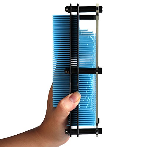 IUUWTMV 3D Clone Pin Art Sculpture Pin Impression Toy Home Office Desktop Toy for Kids Adults Gift, Large Size, Blue … - Thumbnail 2